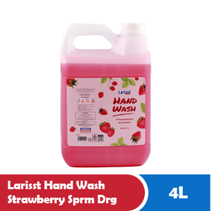 LARISST HAND WASH STRAWBERRY SPRM DRG 4L